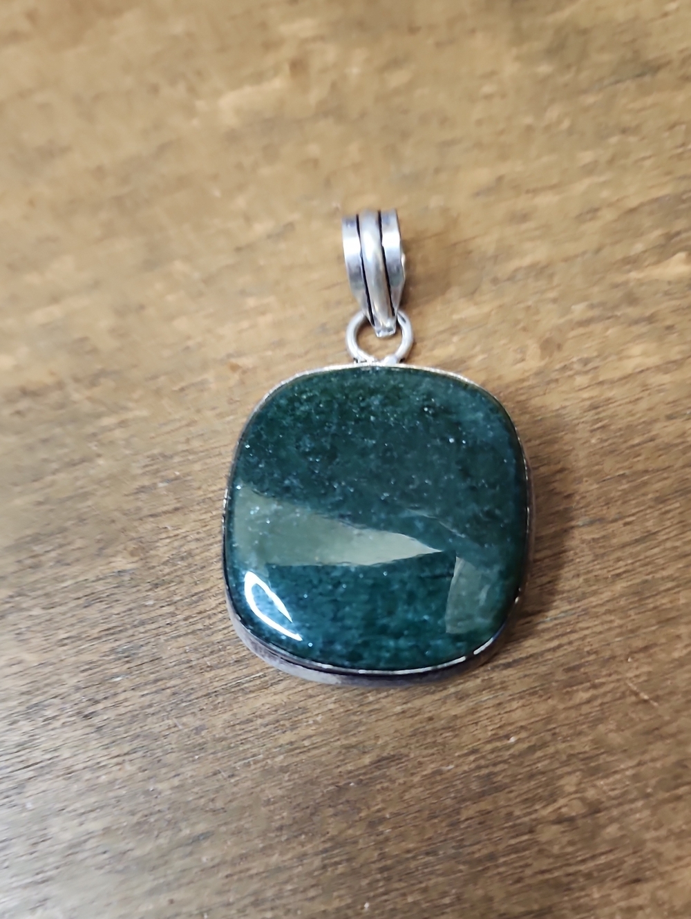 Green Stone Pendant Necklace - Green Gem Jewelry